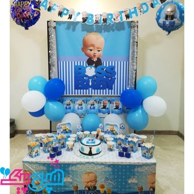 تزیین تولد تم boss baby-