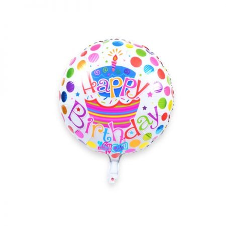 بادکنک فویلی گرد happy brithday