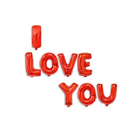 بادکنک قرمز i love you