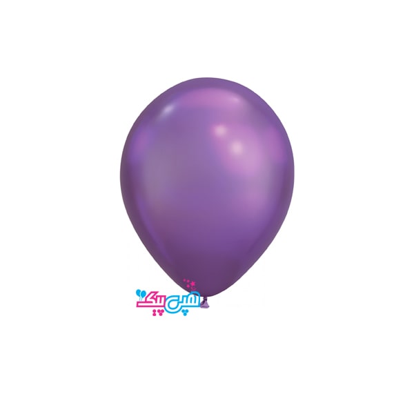 Purple chrome balloon-