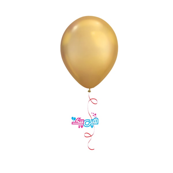 gold chrome helium balloon-
