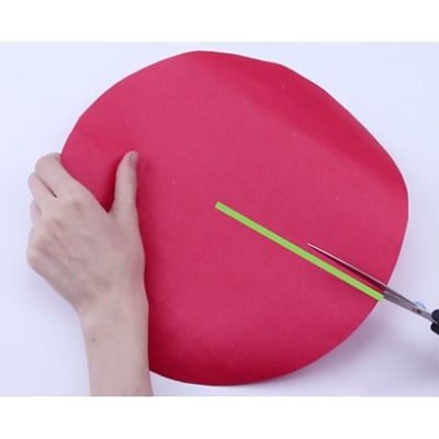 برش دایره ای کاغذ رنگی-