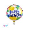 بادکنک فویلی happy brithday گرد