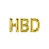 بادکنک اچ بی دی HBD طلایی 16 اینچ
