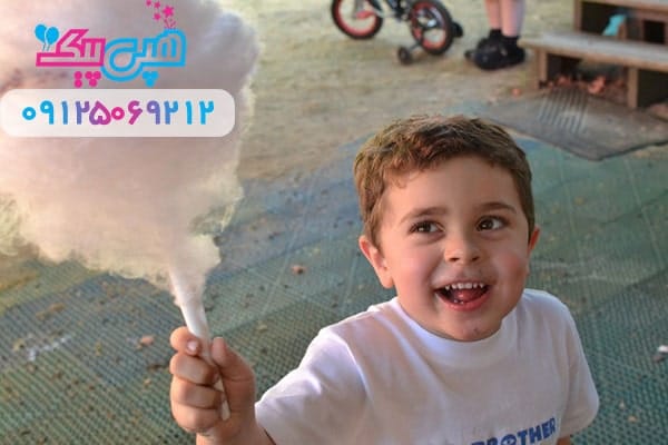 پشمک برای جشن تولد با تم پسرانه خاص
